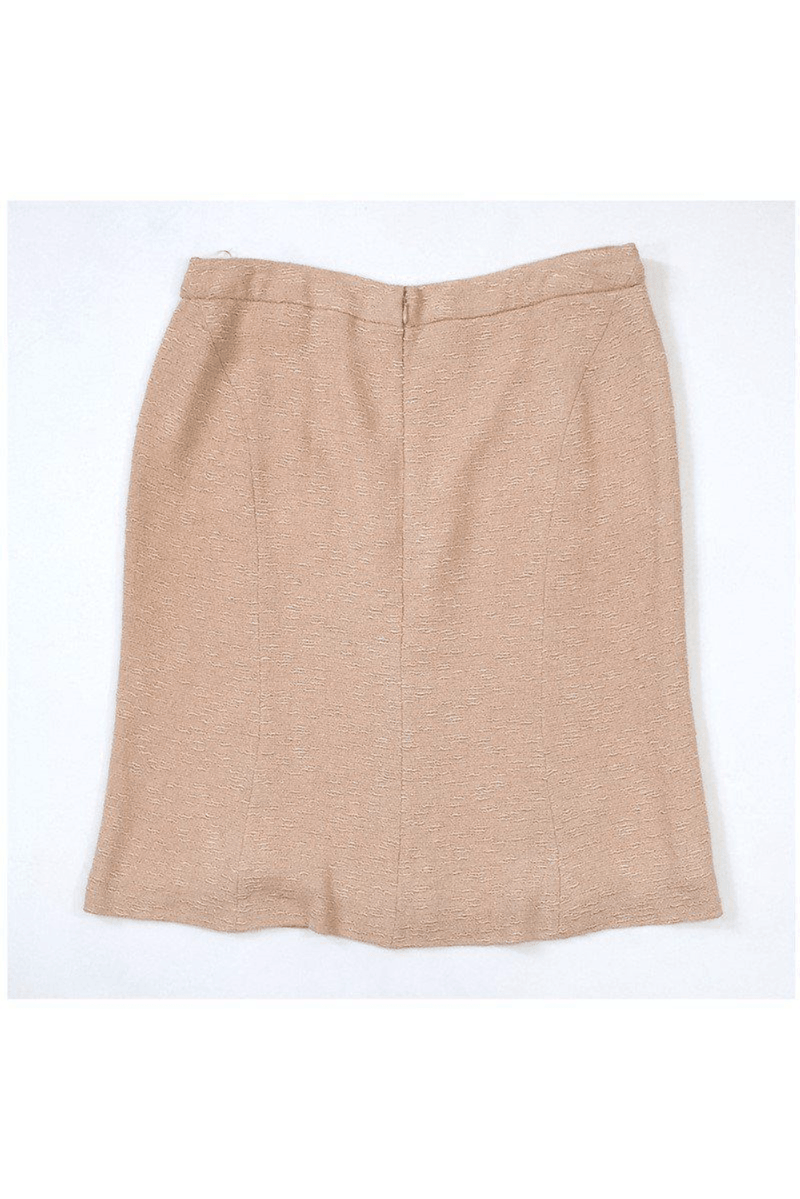 Moschino - Blush Silk Blend Pencil Skirt - Trendy Seconds