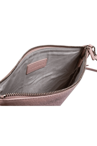 Coccinelle - Powder Pink Pebbled Leather Convertible Crossbody - Trendy Seconds