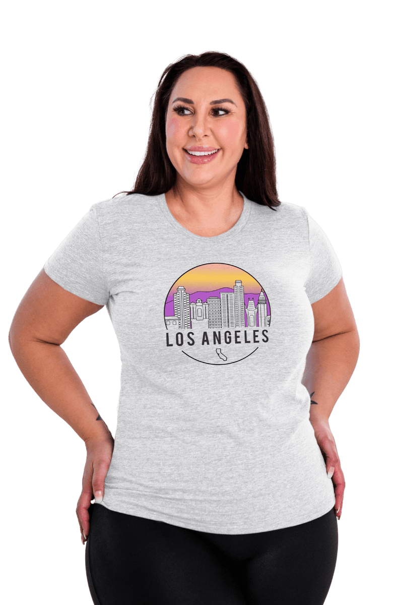 LA Skyline Ladies Eco-Triblend Tee - Trendy Seconds