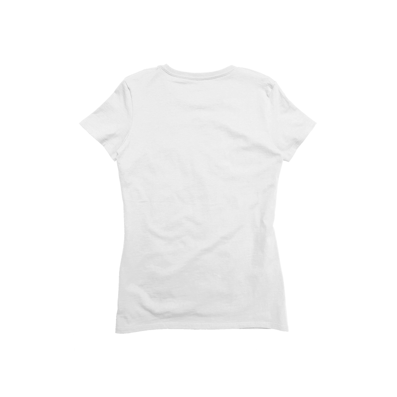 Ladies Premium Cotton Short Sleeve V-Neck Tee (Last Chance) - Trendy Seconds