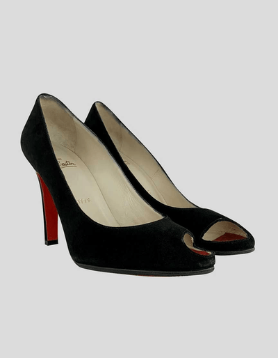 Christian Louboutin - Black Suede - Trendy Seconds