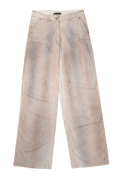 Versace Jeans Couture - Beige Linen Blend Flared Trousers - Trendy Seconds