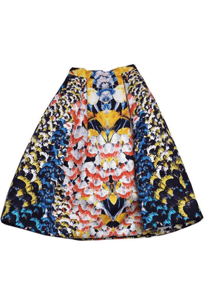 Nicholas - Spring Floral Silk Ball Skirt - Trendy Seconds