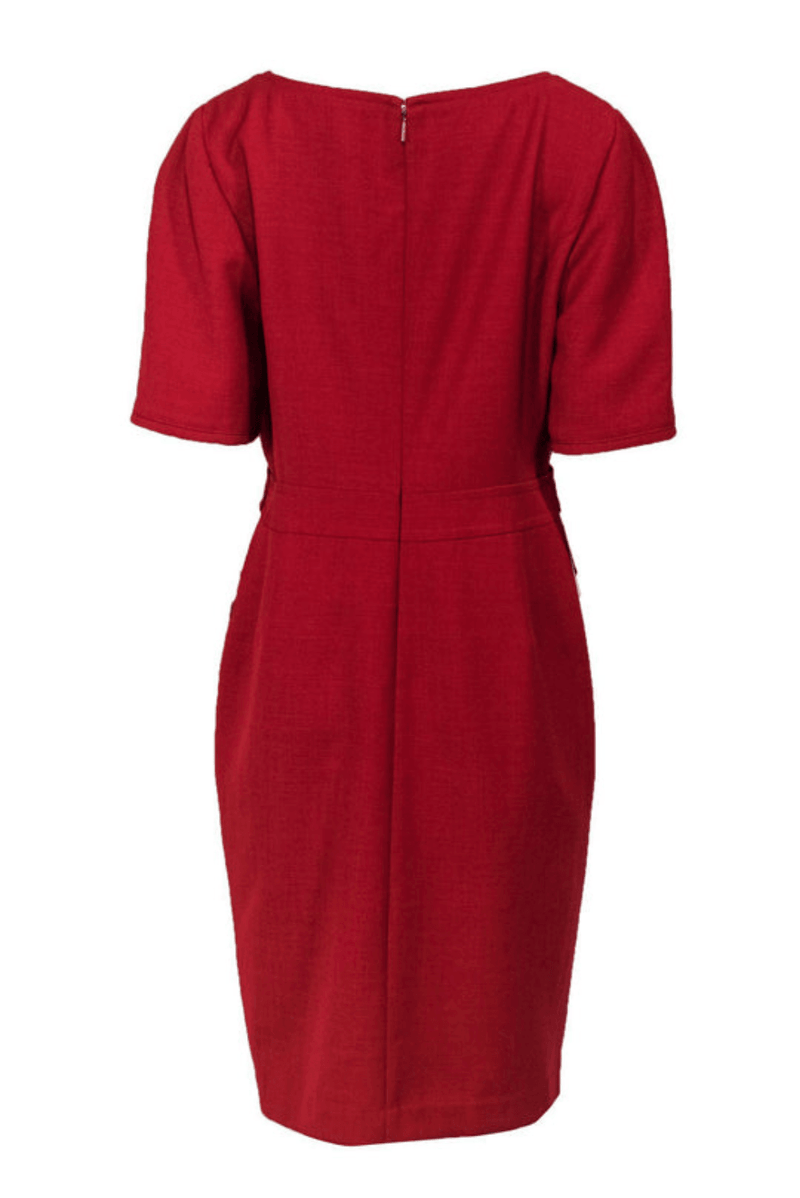 Tory Burch - Red Wool Sheath Dress W/ Piping - Trendy Seconds