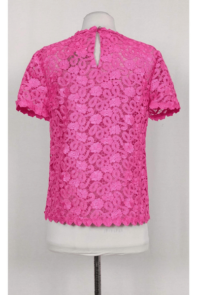 Kate Spade - Hot Pink Lace Top - Trendy Seconds