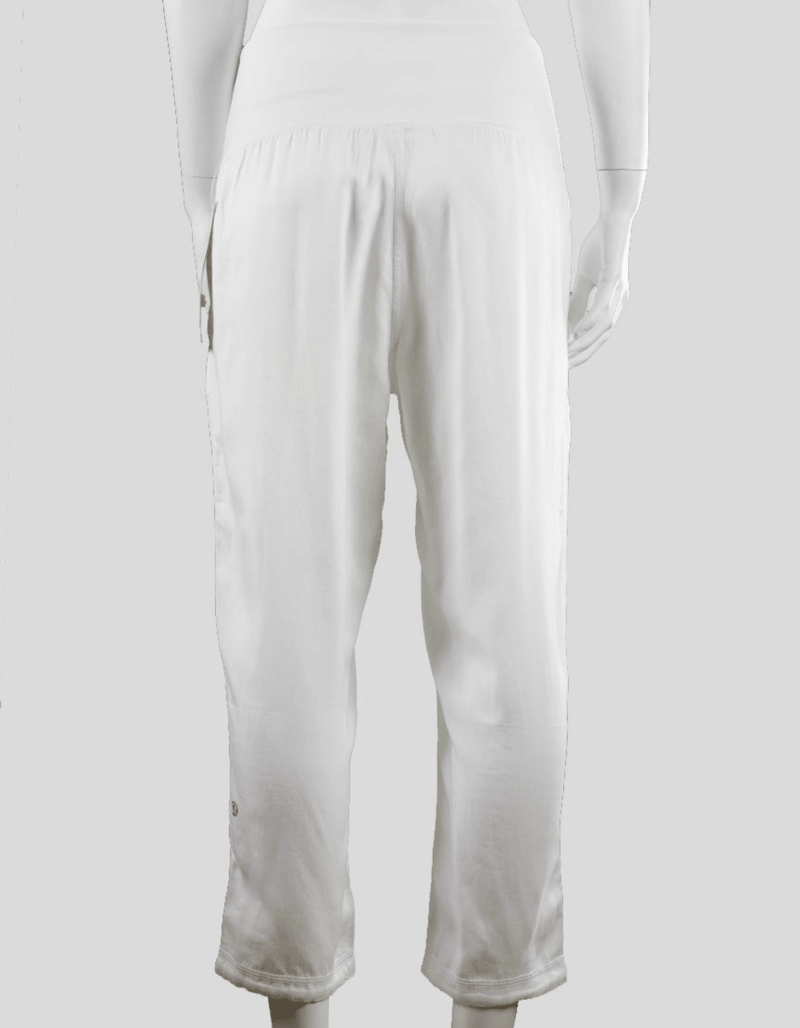 Lululemon Post Power Crop Pants - White - Trendy Seconds