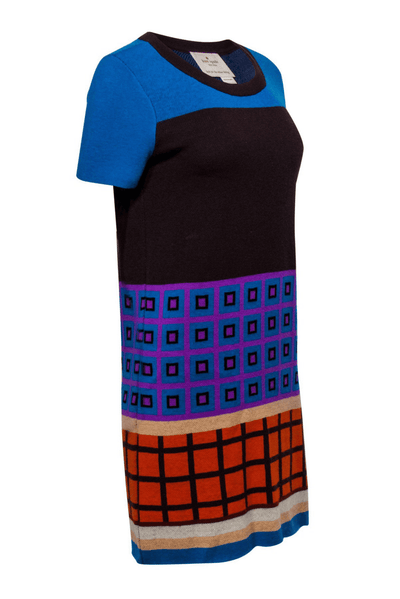 Kate Spade - Multicolor Geo Print Wool Sweater Dress - Trendy Seconds