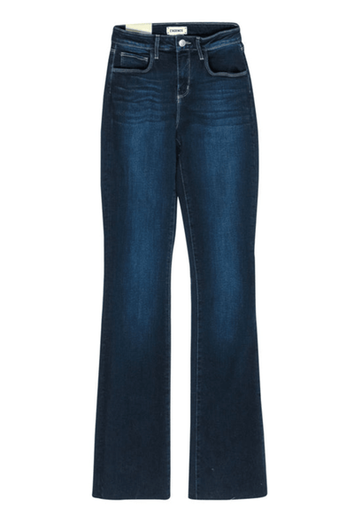 L'Agence - Dark Wash High Rise Straight Leg Jeans - Trendy Seconds