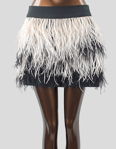 Club Monaco - Ostrich Feather Miniskirt - Trendy Seconds