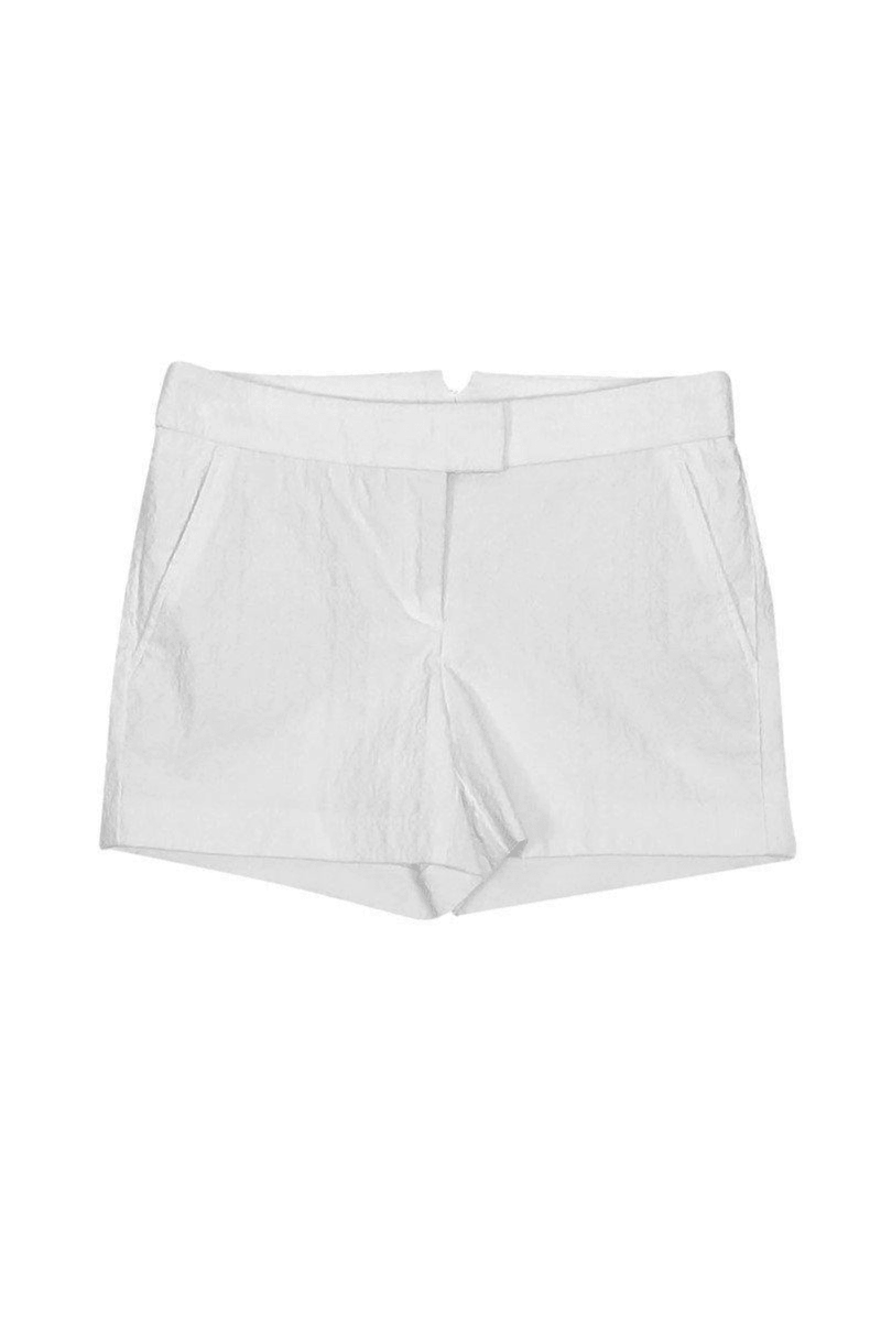 Cynthia Rowley - White Textured Shorts - Trendy Seconds