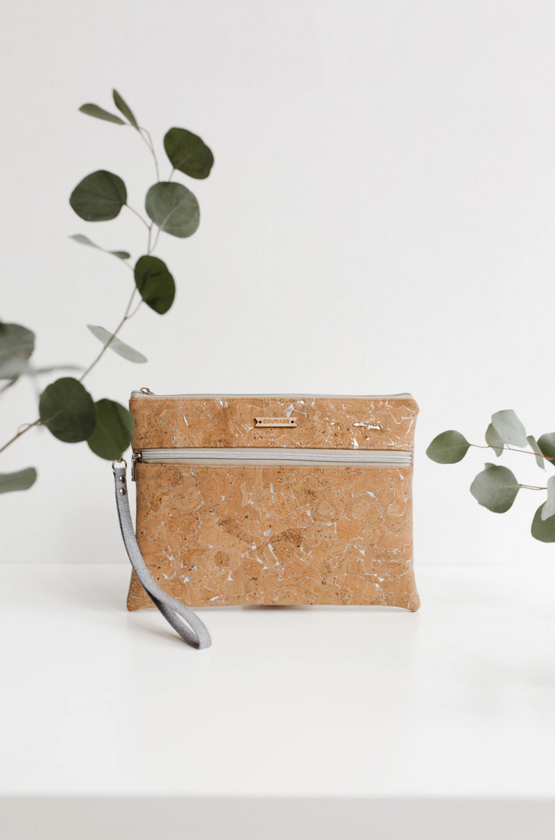 INVENTOR oversized clutch | SILVER