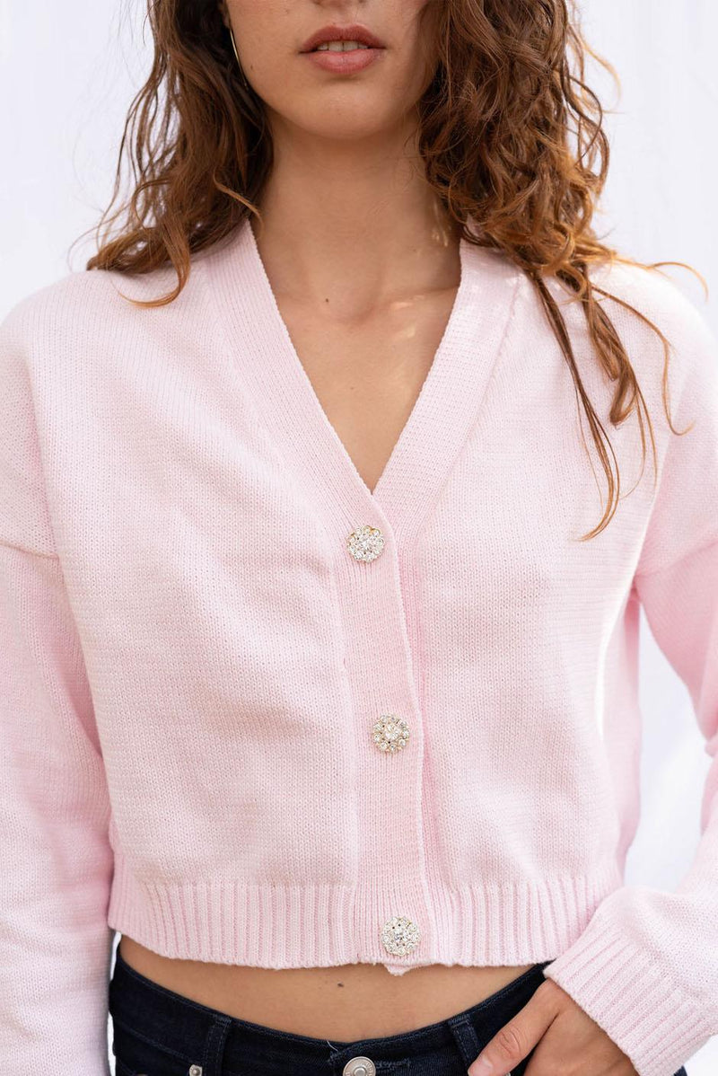 Diana Cardigan in Pink Ice - Trendy Seconds