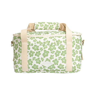 Box Bag Recycle Sage Retro Floral - Trendy Seconds