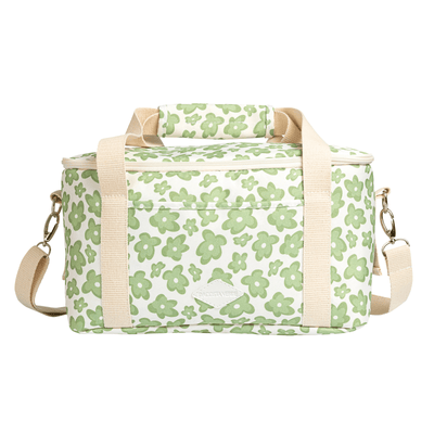 Box Bag Recycle Sage Retro Floral - Trendy Seconds