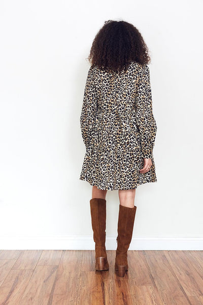 Olivia Mini Dress in Cheetah Queen - Trendy Seconds