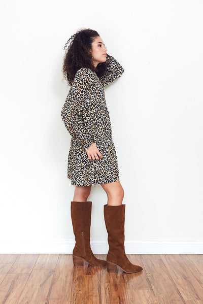 Olivia Mini Dress in Cheetah Queen - Trendy Seconds