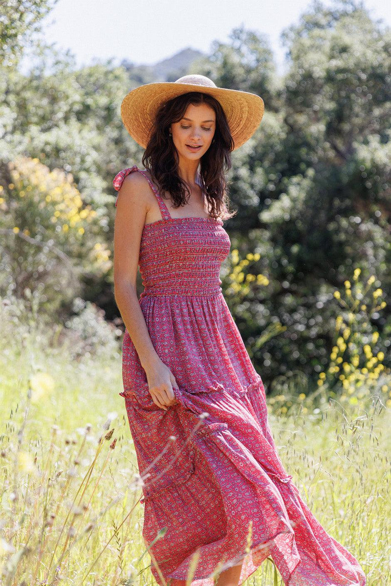 Sun Dance Dress in Sun Blossom Print - Trendy Seconds