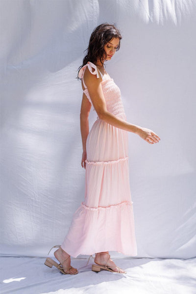 Sun Dance Dress in Pink Blossom - Trendy Seconds