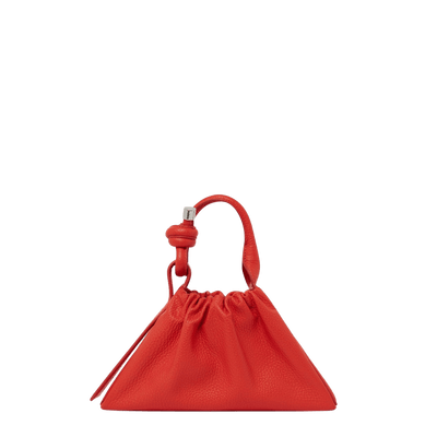 Tina Baguette Mini Pebble Ruched Poppy - Trendy Seconds