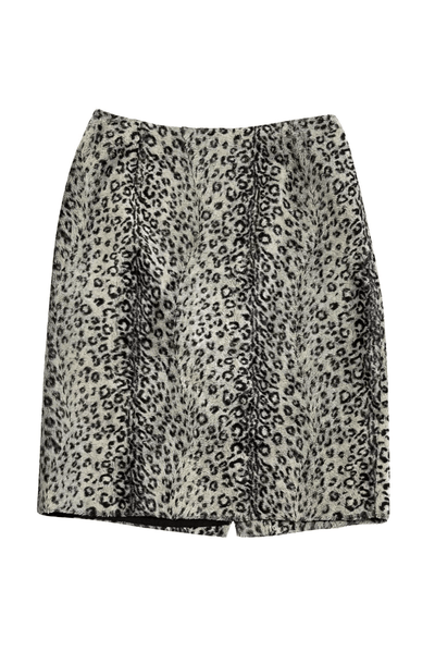 Oscar de la Renta - Animal Print Pencil Skirt - Trendy Seconds
