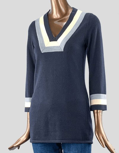 Tory Burch - Merino Wool Striped Sweater - Trendy Seconds
