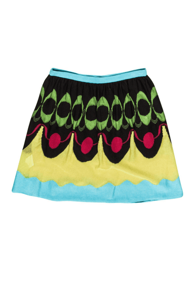 Missoni - Multicolored Printed Knit A-Line Skirt - Trendy Seconds