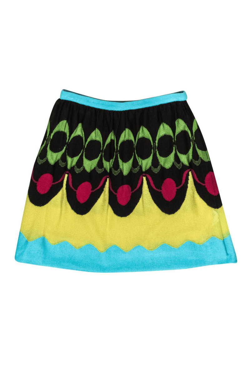 Missoni - Multicolored Printed Knit A-Line Skirt - Trendy Seconds