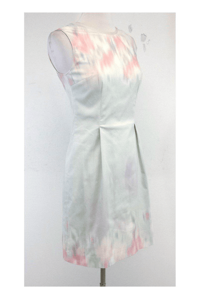 Elie Tahari - Mint & Multicolor Sleeveless Cotton Dress - Trendy Seconds