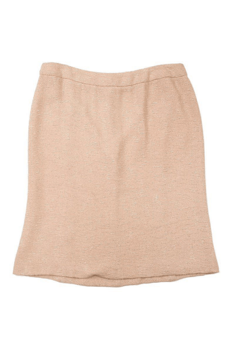 Moschino - Blush Silk Blend Pencil Skirt - Trendy Seconds