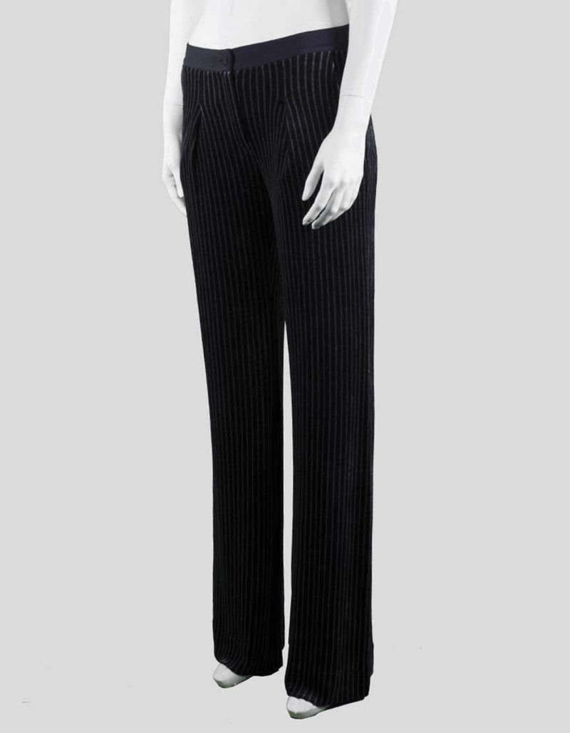 Emporio Armani - Blue and Grey Striped Pant and Blazer - Trendy Seconds