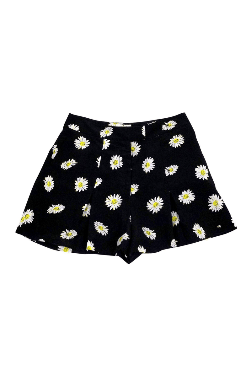 Kate Spade - Black Daisy & Bee Print Shorts - Trendy Seconds