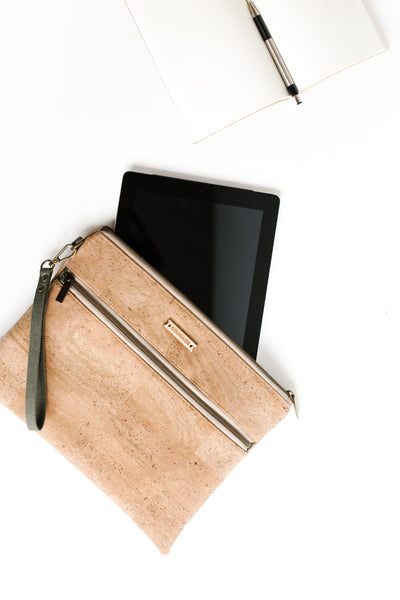 INVENTOR oversized clutch | NATURAL