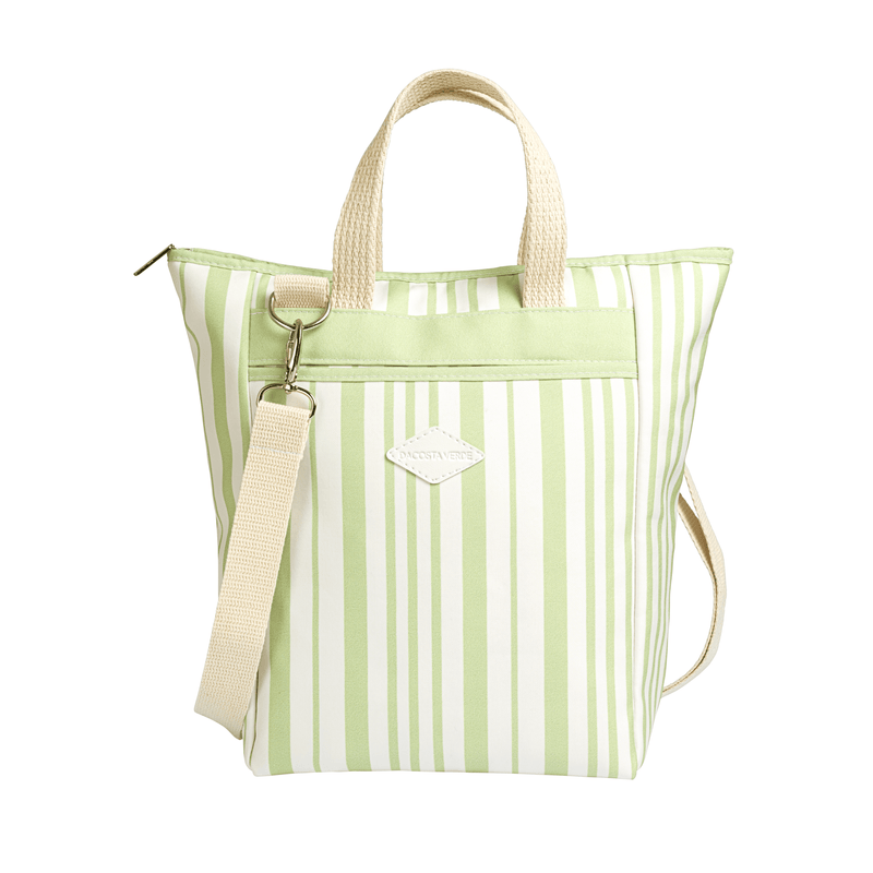 Tote Bag Recycle Sage Stripe - Trendy Seconds