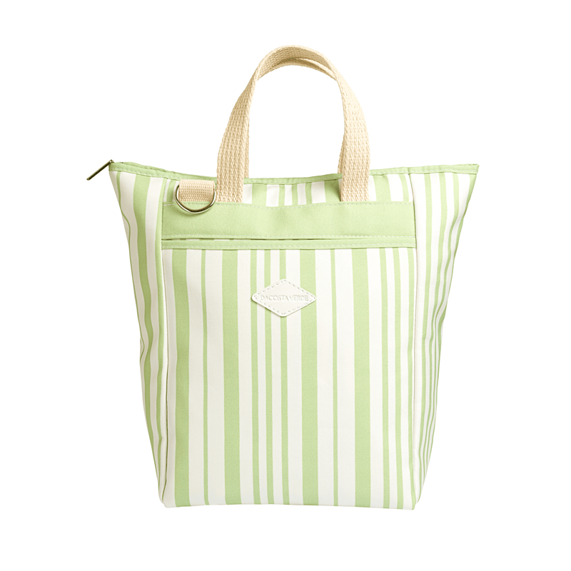 Tote Bag Recycle Sage Stripe - Trendy Seconds